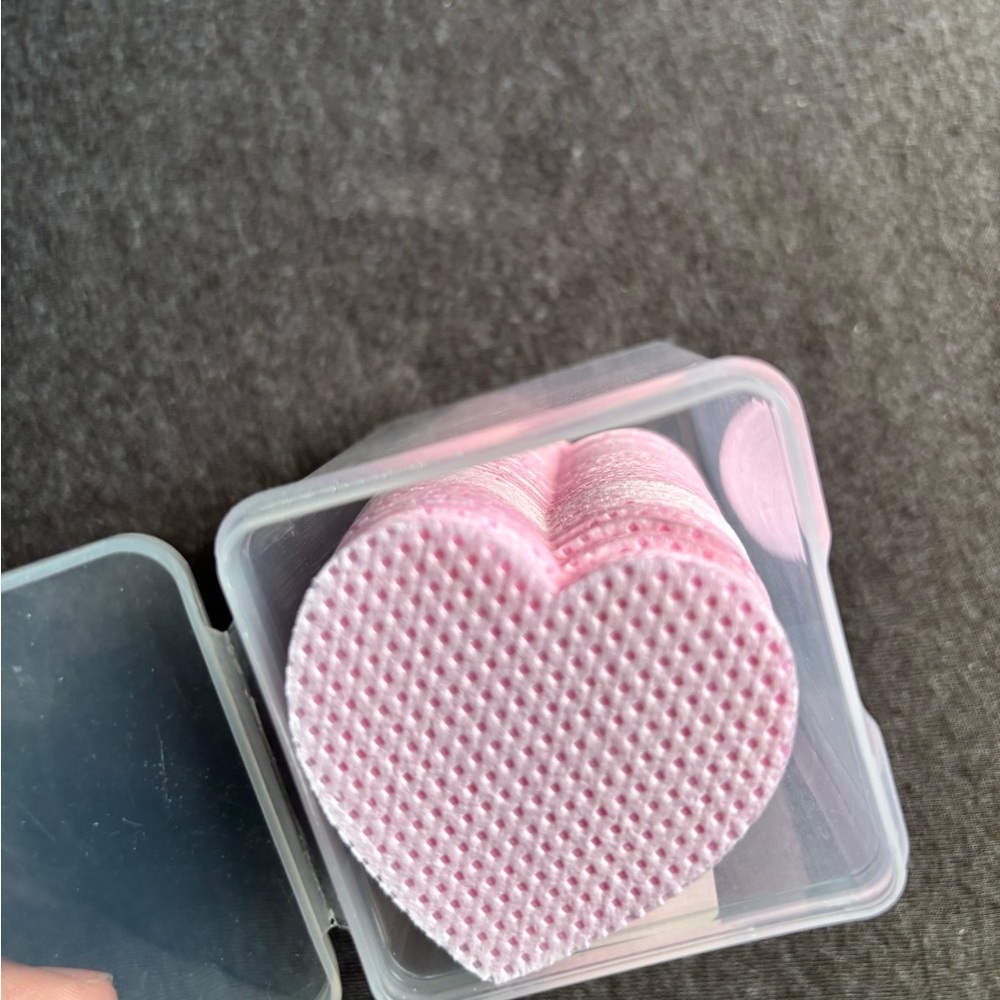 Pink Heart-Shaped glue wipes